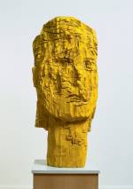 Georg Baselitz. <em>Woman of Dresden – Karla, </em>1990<em>.</em> Ash and tempera, 157 x 67.5 x 44 cm. Froehlich Collection, Stuttgart. Photo © Jochen Littkemann © Georg Baselitz